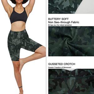 NWT  Buttery Soft  High Waist Workout Yoga Shorts Athletic Athletic Compression